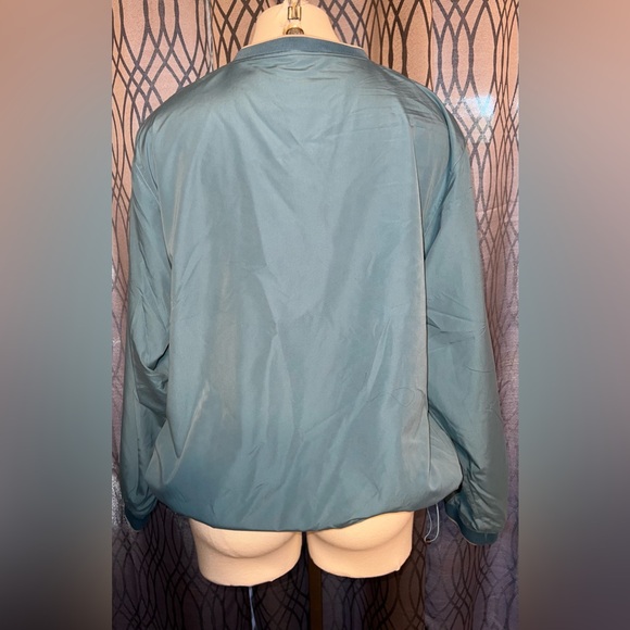 Cabelas Windbreaker Womens Large Regular Blue V Neck  Pullover Jacket [I-37] - Picture 7 of 11
